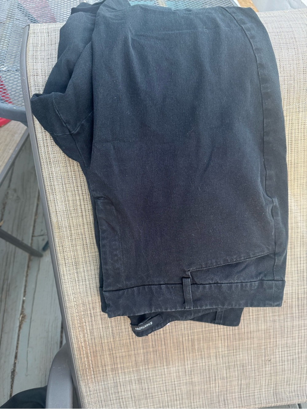 41 Hawthorn Black Wide-Leg Chinos - Picture 4 of 5